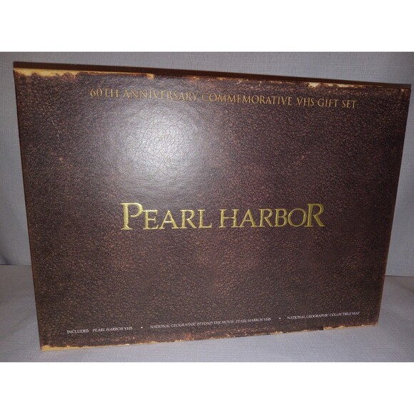 60th Anniversary Pearl Harbor Commemorative VHS Gift Set National Geographic - Picture 2 of 9